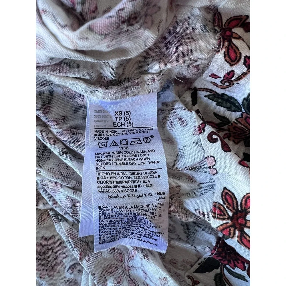 Old‎ Navy Girls Dress Floral Printed Short Sleeves Size XS